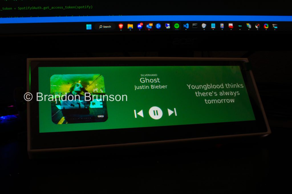 SpotifyGUI – Touchscreen Controller for Spotify – Brandon's Stories